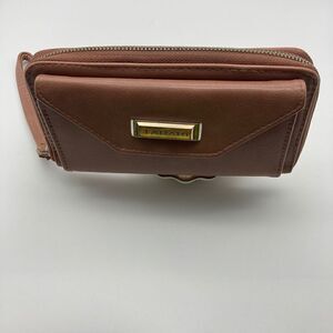 Tahari Brown Leather Wristlet/Wallet 